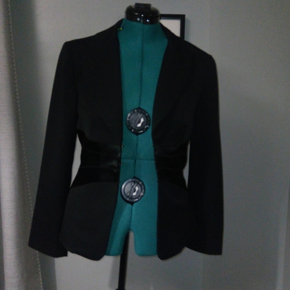 Spiegel Black Tuxedo Hourglass Blazer Sz 8 NWOT - Picture 12 of 16